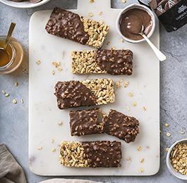 Barritas de Granola y Chocolate de Leche